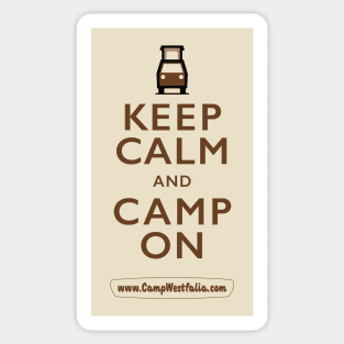 Camp On, light Sticker